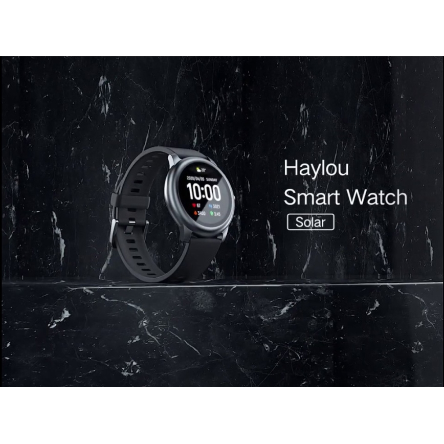 Haylou - Smart watch LS05 Solar Bluetooth IP68 black