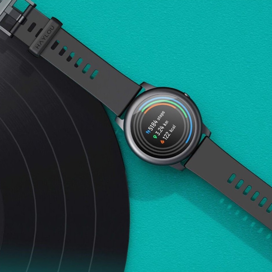 Haylou - Smart watch LS05 Solar Bluetooth IP68 black