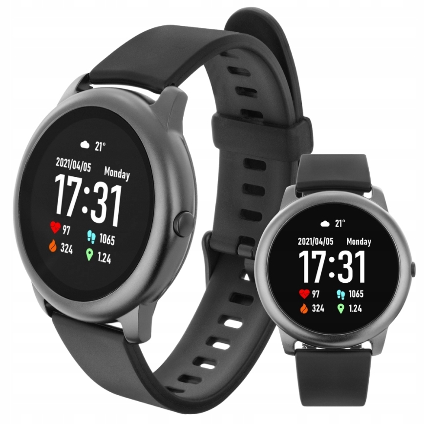 Haylou - Smart watch LS05 Solar Bluetooth IP68 black