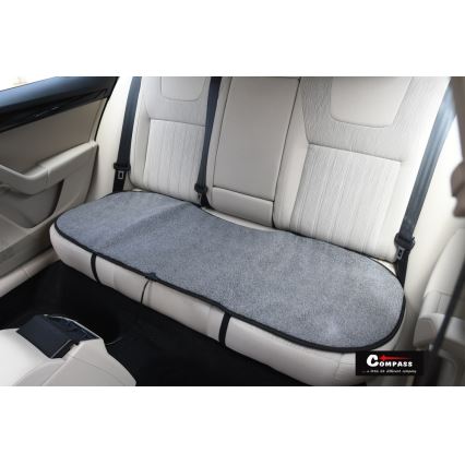 Heated rear seat cover with a thermostat 12V grey