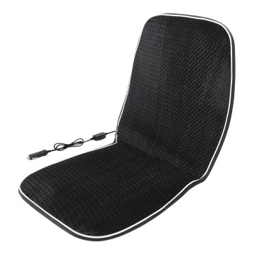 Heated seat cover with a thermostat 12V black