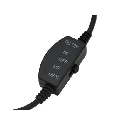 Heated seat cover with a thermostat 12V black
