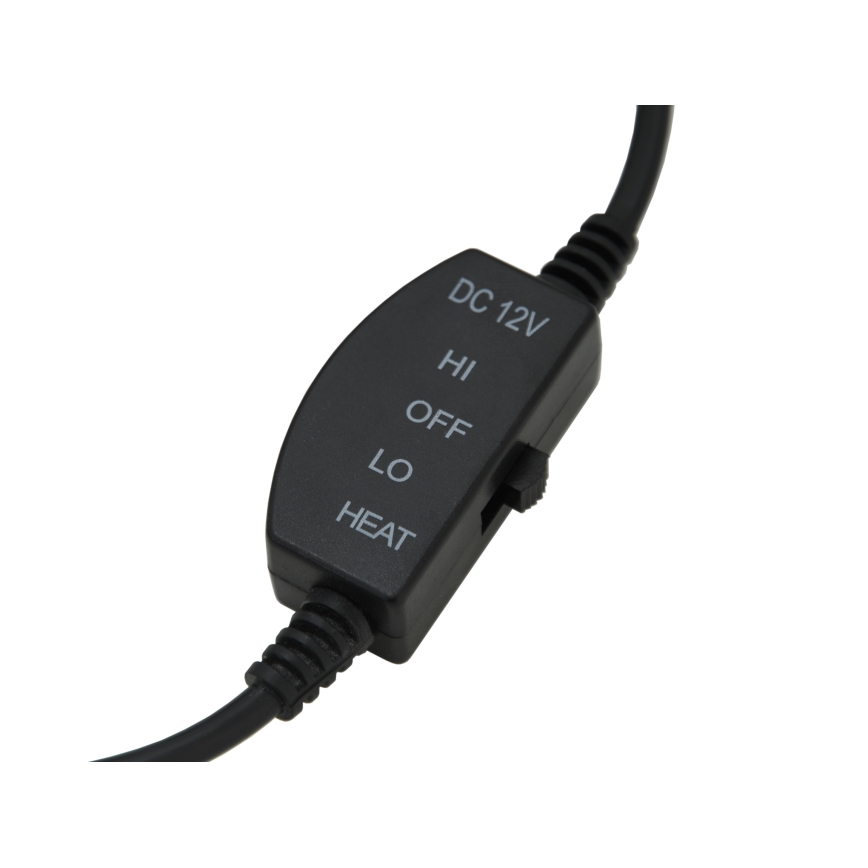Heated seat cover with a thermostat 12V black
