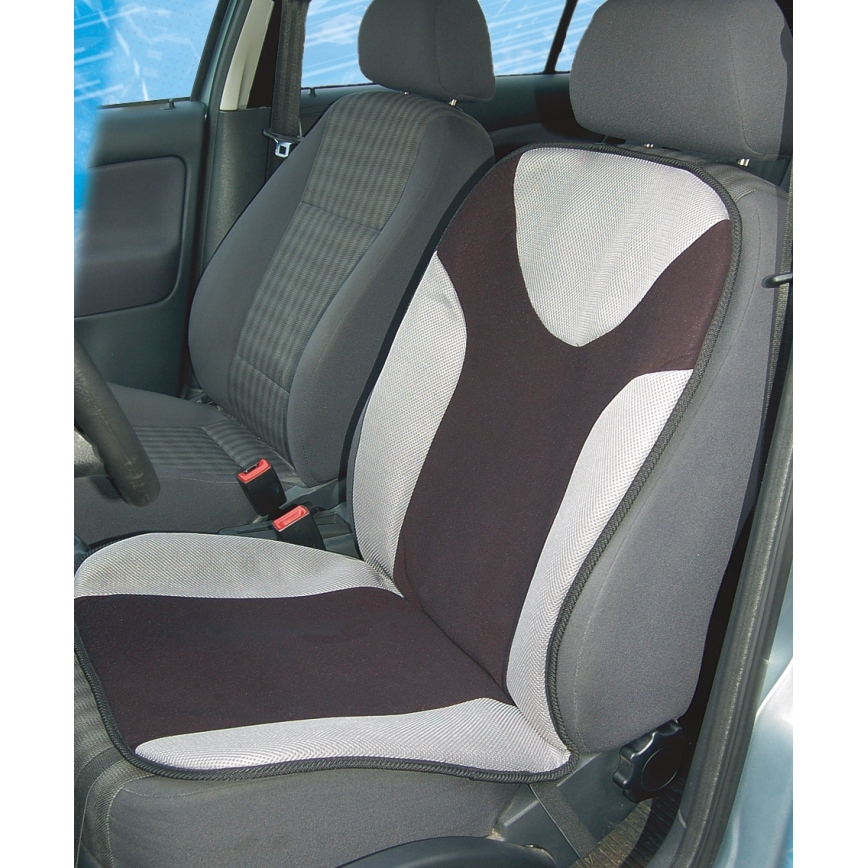 Heated seat cover with a thermostat 12V grey/black