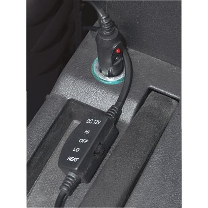 Heated seat cover with a thermostat 12V grey/black