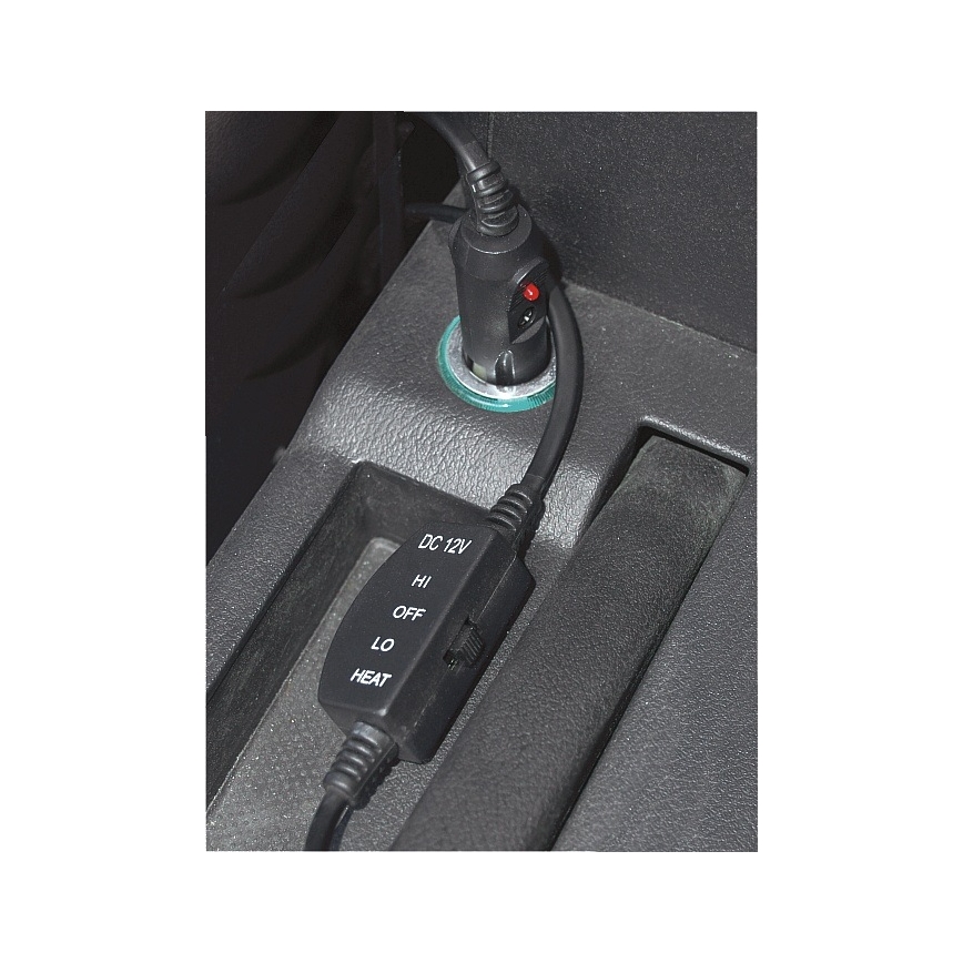 Heated seat cover with a thermostat 12V grey/black
