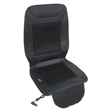 Heated seat cover with ventilation 18W/12V black