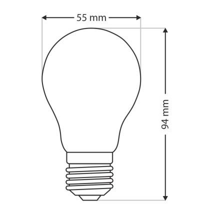 Heavy-duty bulb E27/100W/230V 2700K