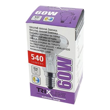 Heavy-duty floodlight bulb R50 E14/60W/230V 2700K