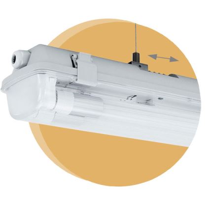 Heavy-duty fluorescent light LIMEA T8 2xG13/10W/230V IP65 1500mm