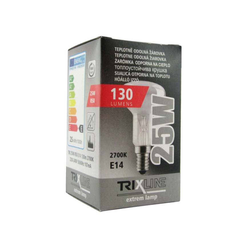 Heavy-duty reflector bulb R50 E14/25W/230V 2700K