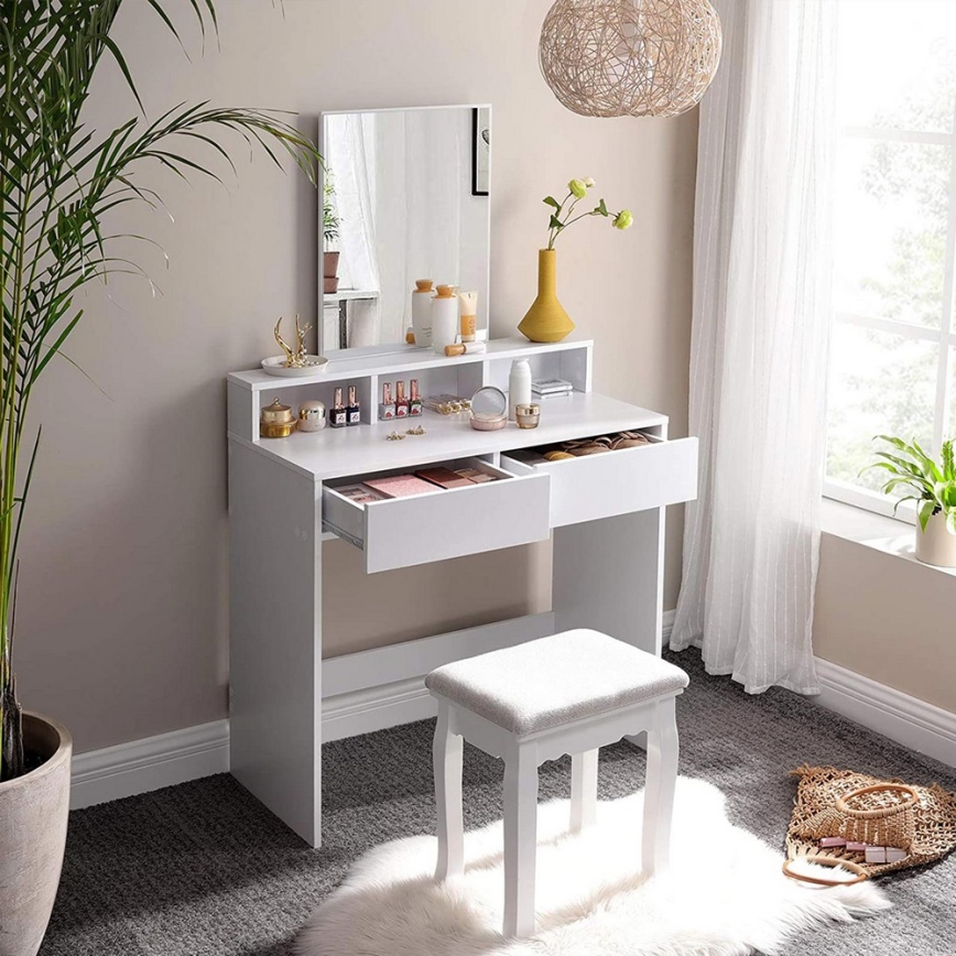 HEBA White Vanity Table