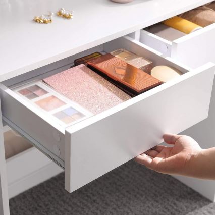 HEBA White Vanity Table