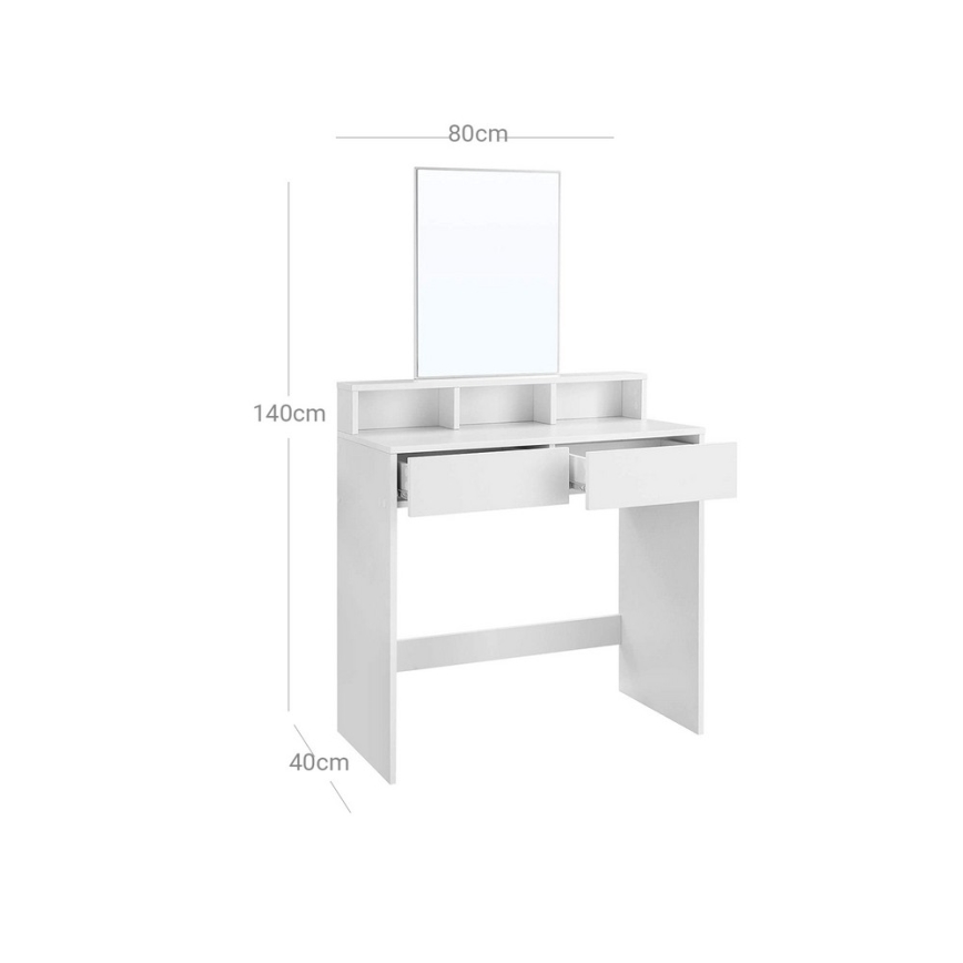 HEBA White Vanity Table