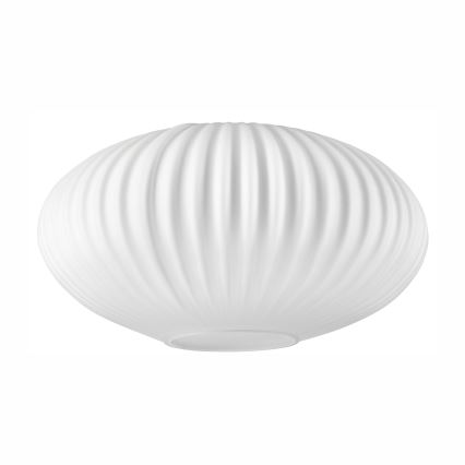 HECTOR cable-hung pendant light, 1x E27/15W/230V, white/brass, Ø 25 cm