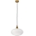 HECTOR cable-hung pendant light 1xE27/15W/230V white/brass Ø 30 cm