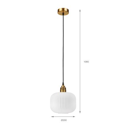 HECTOR Cable Pendant Light 1xE27/15W/230V, Ø 20 cm