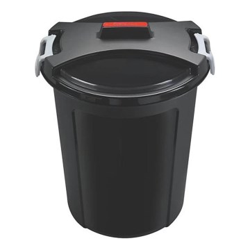 HEIDRUN 46 L Waste Bin, Black
