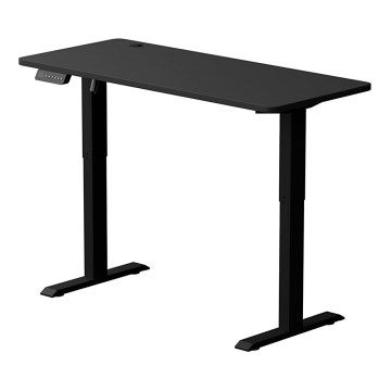 Height-adjustable desk LEVANO 140x60 cm black