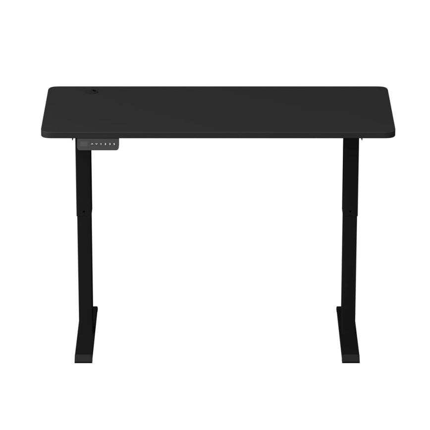 Height-adjustable desk LEVANO 140x60 cm black