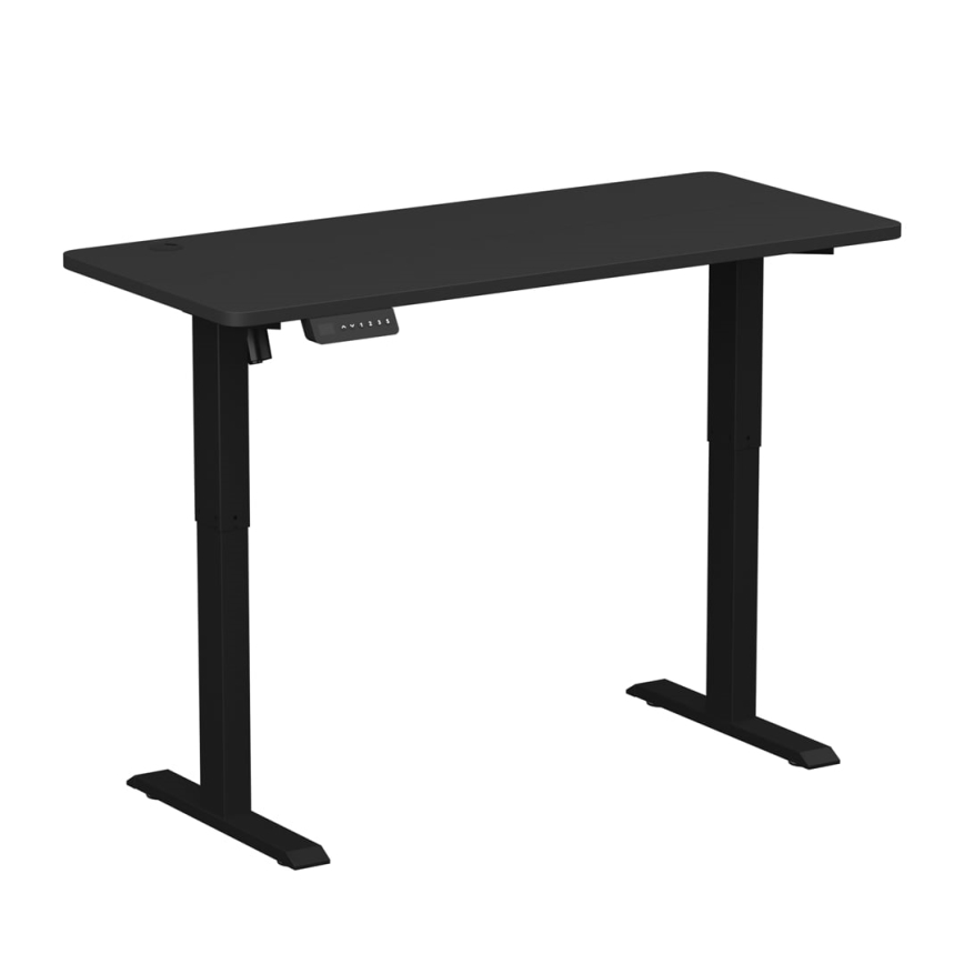 Height-adjustable desk LEVANO 140x60 cm black