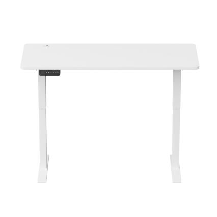 Height-adjustable desk LEVANO 140x60 cm white
