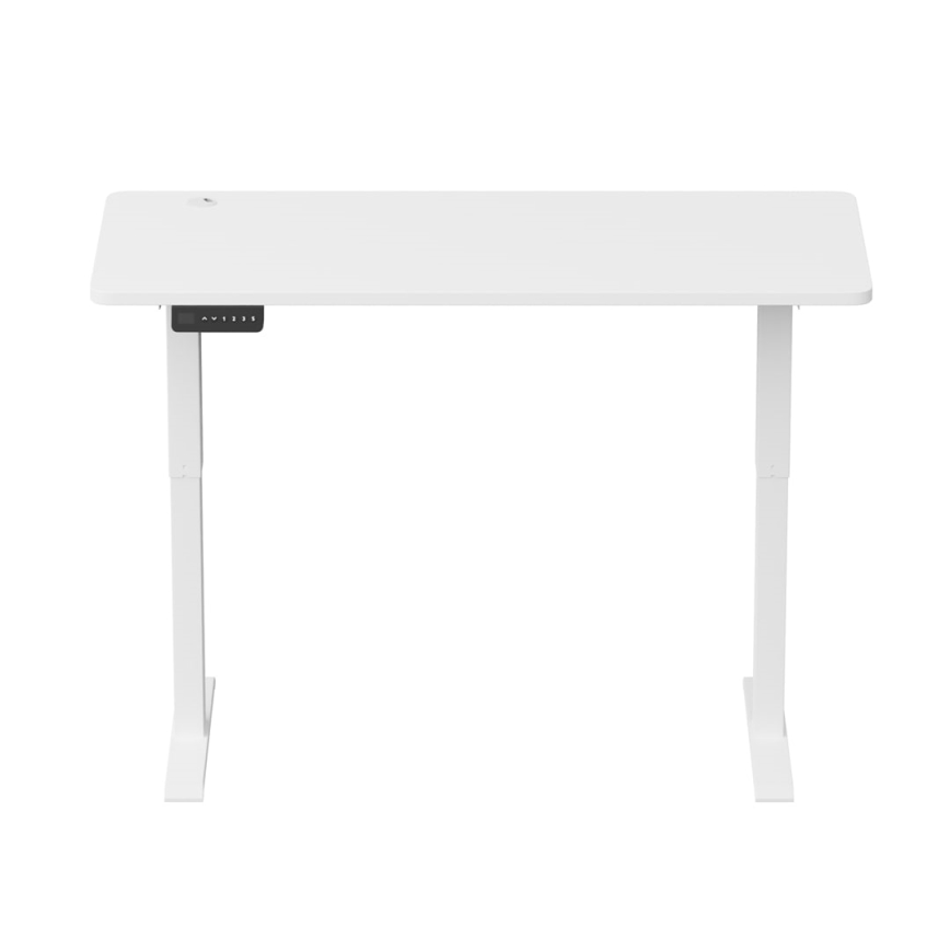 Height-adjustable desk LEVANO 140x60 cm white