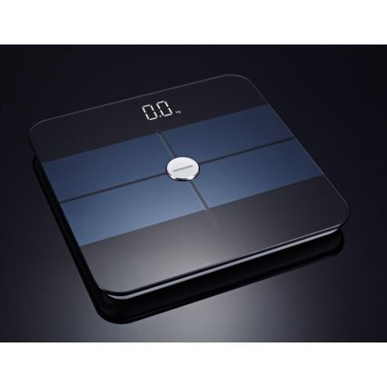 Heinner HBS-BTH180BK - Digital Personal Scale, 2x AAA, Black/Blue