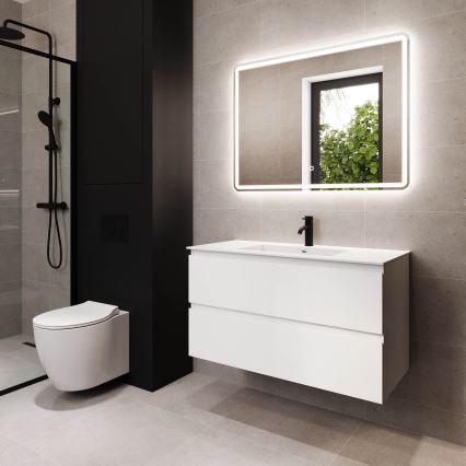 HELSINKI 100 cm White Bathroom Vanity with Sink