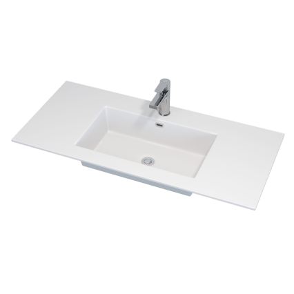 HELSINKI 100 cm White Bathroom Vanity with Sink