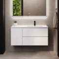 HELSINKI 115 cm bathroom vanity with basin right-hand/white