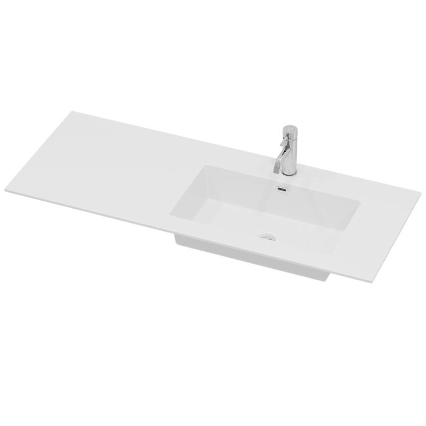 HELSINKI 115 cm bathroom vanity with basin right-hand/white