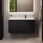 HELSINKI 115 cm Right-hand Bathroom Vanity Unit with Basin — Black