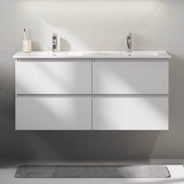 HELSINKI 120 cm White Bathroom Vanity with Basin