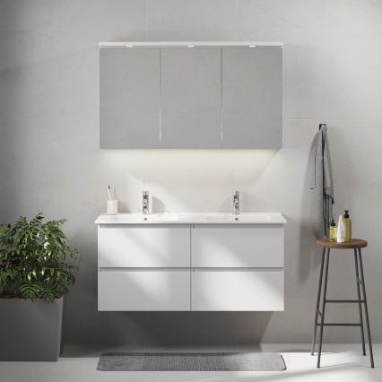 HELSINKI 120 cm White Bathroom Vanity with Basin