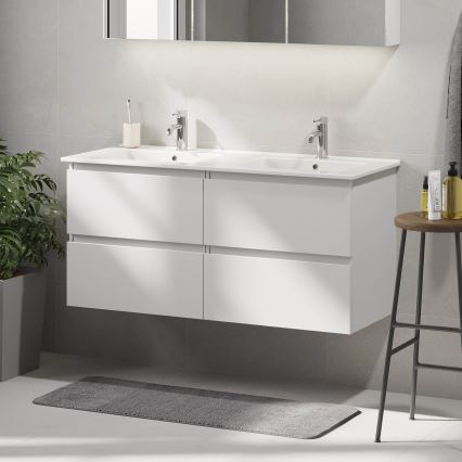 HELSINKI 120 cm White Bathroom Vanity with Basin