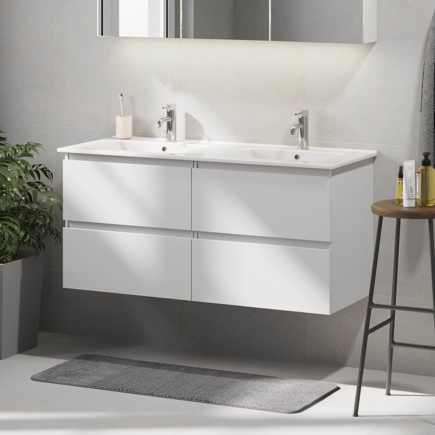HELSINKI 120 cm White Bathroom Vanity with Basin