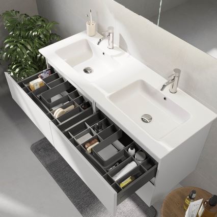 HELSINKI 120 cm White Bathroom Vanity with Basin
