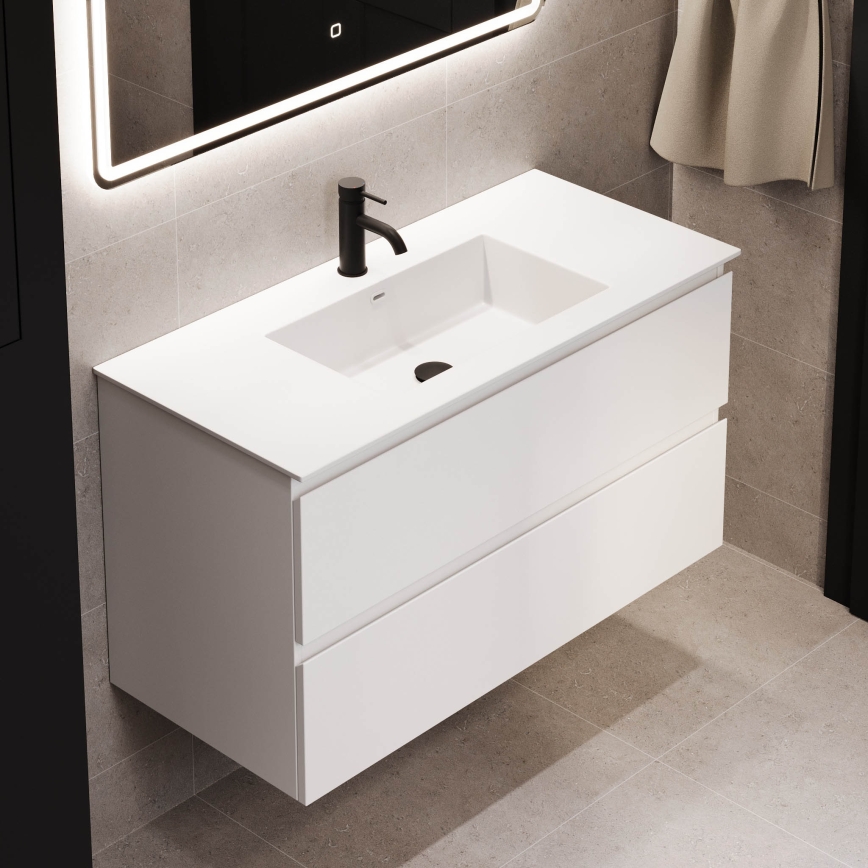 HELSINKI 120 cm White Bathroom Vanity with Basin