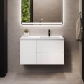 HELSINKI 95 cm Right‑Hand Bathroom Vanity with Sink – White