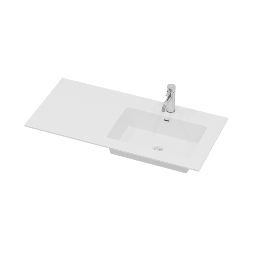 HELSINKI 95 cm Right‑Hand Bathroom Vanity with Sink – White