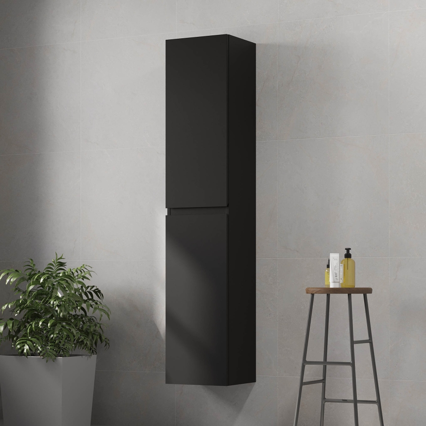 HELSINKI Bathroom Cabinet 35x174x32 cm, Black