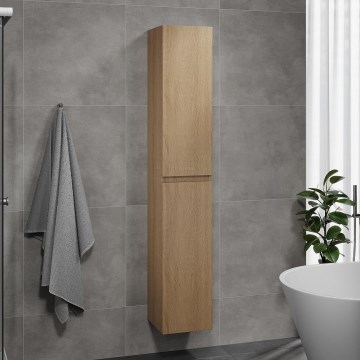 HENRY 186 cm bathroom cabinet in oak