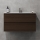 HENRY 91 cm Walnut Bathroom Cabinet with Sink