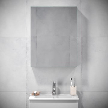 HENRY Mirror Bathroom Cabinet 65 x 50 cm - White