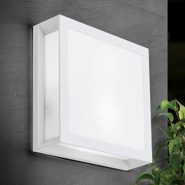 HENRY Outdoor Light 2x E27/15W/230V 26x26 cm IP44 White