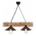 HEPSI cable pendant light 2xE27/40W/230V, spruce/walnut finish