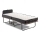 HERON Folding Metal Single Bed 90x204 cm, White, Load Capacity 120 kg