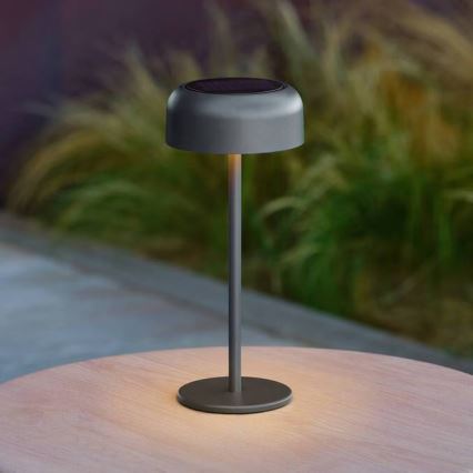 Hesperide - BOLTY LED Solar Table Lamp, 3.7 V, 2600 mAh, IP65, Anthracite