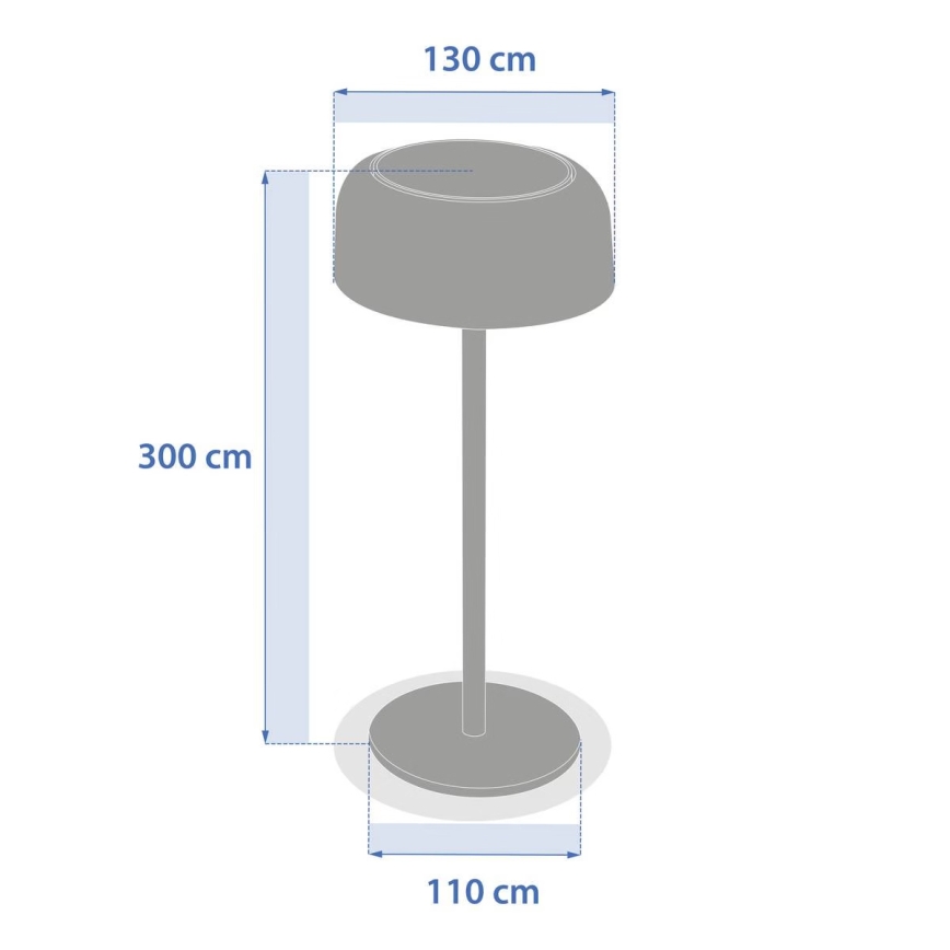 Hesperide - BOLTY LED Solar Table Lamp, LED 3.7V, 2600 mAh, IP65, Beige